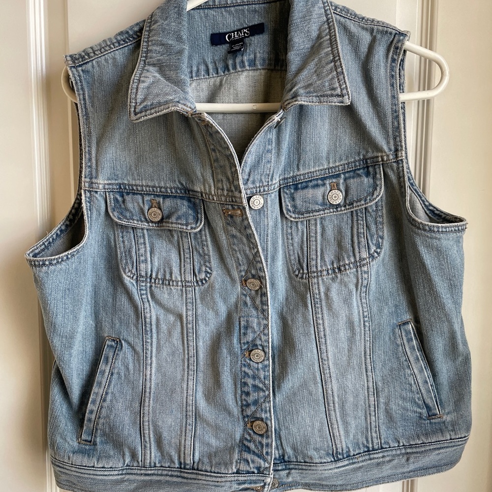 Chaps Denim Vest